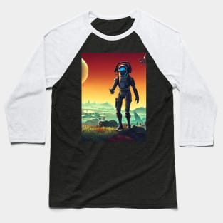 No Mans Sky - Traveler Greetings Baseball T-Shirt